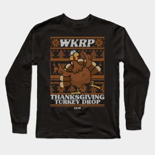 Wkrp Turkey Drop Ugly Sweater Long Sleeve T-Shirt